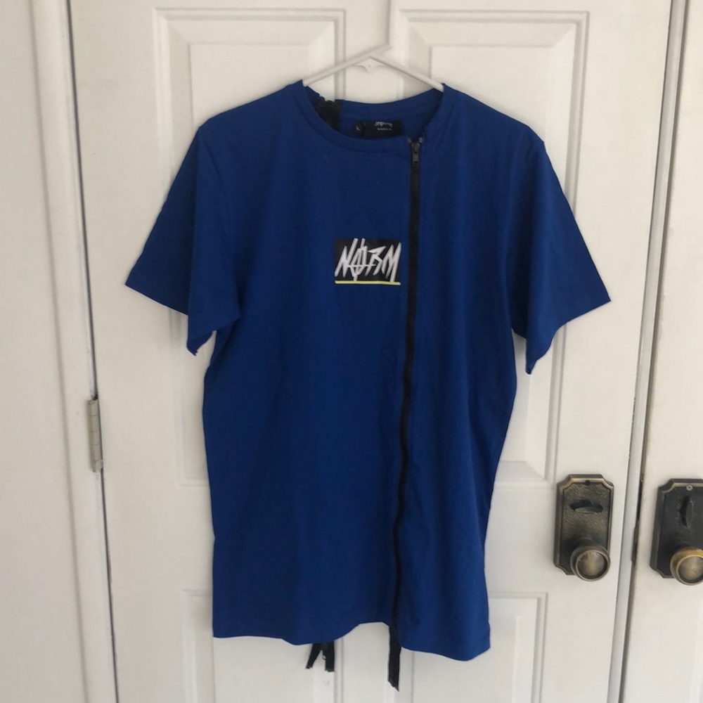 NORM cotton zipper t-shirt
